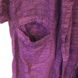 FLAX Purple Linen Cardigan