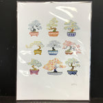 Marika Chew "Bonsai Garden" 9x12 Signed Art Print