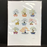 Marika Chew "Bonsai Garden" 9x12 Signed Art Print