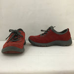 Dansko Red Leather "Elise" Sneakers