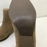 Like New! Patina Brown Leather "Dakota" Western Ankle Boot