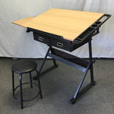 Contemporary Eessha Adjustable-Height Art Desk