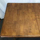 5pc Modern Farmhouse Solid Tropical Wood Dining Set