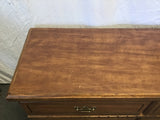 Vintage Kemp Furn. Faux-Cherry Laminate 6-Drawer Dresser