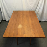 Vintage MCM Solid Cherry Drop-Leaf Dining Table