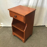 Vintage Ethan Allen Solid Cherry 3-Tier 1-Drawer Night Stand