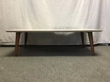 Contemporary MCM Manhattan Comfort "Utopia" White Coffee Table