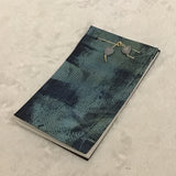 Twin Cat Blue & Green Monoprinted 28-Page Notepad