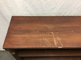 Vintage Solid Black Walnut 4-Tier Shelf