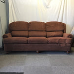 Modern Smith Bros. Burnt Umber 3-Cushion Sofa