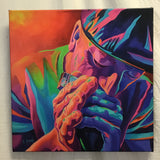 Signed Limited Edition Original "The Color of Blues" Hand Embellished Print