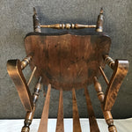Vintage Solid Pine Arrow-Back Rocking Chair