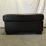 Discontinued Ashley Furniture Brown Leather "Morelos" Ottoman