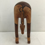 Carved Wooden Giraffe Statuette