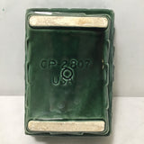 Vintage MC Cookson Pottery Green Ceramic Planter