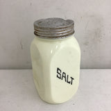 Vintage Uranium Milk Glass Salt Shaker