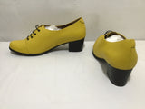 New in Box! Julia Bo Custom Yellow Leather "Vienna" Oxford 2" Pump Heels