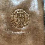 Cornell University Brown Leather Tote Bag