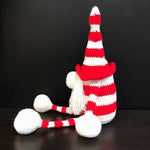 Mama Hatsy Medium Red & White Crochet Gnome