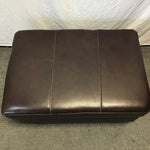 Discontinued Ashley Furniture Brown Leather "Morelos" Ottoman