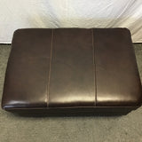 Discontinued Ashley Furniture Brown Leather "Morelos" Ottoman
