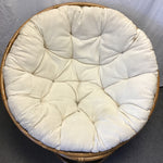 Modern Medium-Stained Rattan Papasan Chair