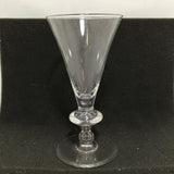 Vintage Signed Steuben 7.25" Crystal Trumpet Wine Glass