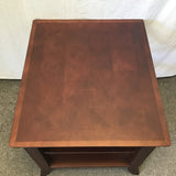 Modern Mission Universal Cherry Veneer 3-Tier End Table