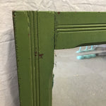 Vintage Green Painted Wood Mirror