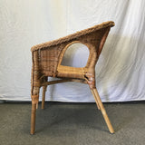 Single IKEA AGEN Rattan & Bamboo Patio Chair
