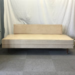 Vintage MCM Off-White Vinyl Day Bed