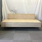 Vintage MCM Off-White Vinyl Day Bed