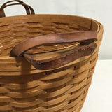 1993 Longaberger Woven Solid Maple Bushel Basket