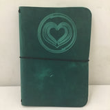 Made Quietly Debossed Blue Leather Journal
