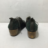 Jambu Green Leather "San-Fran" Heels