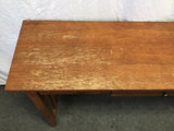 Modern Mission Oak Veneer 1-Drawer Sofa Table
