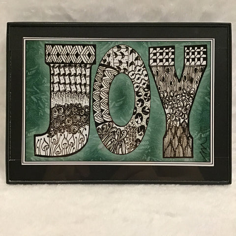 Eltimar Design Framed Small Green "Joy" Artwork Print