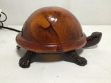 Brown Glass Turtle Nightlight Table Lamp