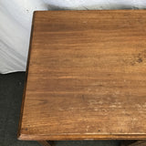 Vintage 4-Drawer Walnut Veneer Desk