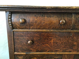 Antique Edwardian Tiger Oak Veneer 3-Drawer & 2-Door Cabinet Washstand