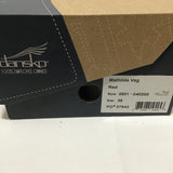 Dansko "Matilda" Red Vegan Leather Blockheel Mary Janes