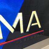 Vintage 1993 Black & Blue Zima Lighted Sign