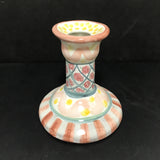 Retired Mackenzie-Childs "Rose Cottage" Ceramic Candle Holder