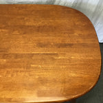 Modern Medium-Stained Solid Tropical Wood Dining Table