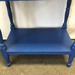 Upcycled Vintage Blue Painted Pine 2-Tier Washstand