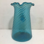 6pc Service for 5 Vintage Blue Glass Drink Set