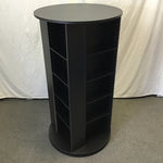 Hammacher Schlemmer Black Laminate Rotating CD/DVD Shelf