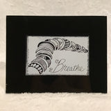 Eltimar Design Framed 4x6 "Breathe" Zentangle Inspired Artwork Print