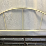 2pc Vintage White Metal Day Bed