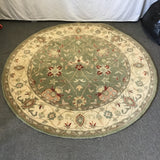 Contemporary Safavieh "Antiquity" Sage Wool 6' Round Area Rug